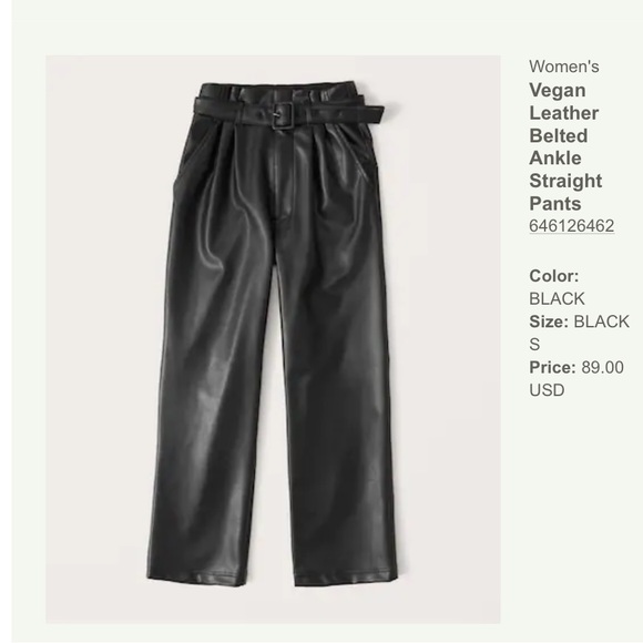 Abercrombie & Fitch Pants - A&F vegan ankle pants